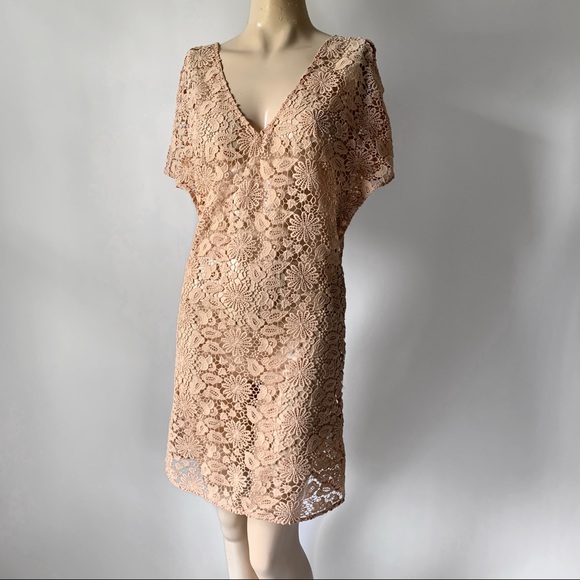 Zara Other - Zara Crochet Lace Split Sleeve Cover Up Dress